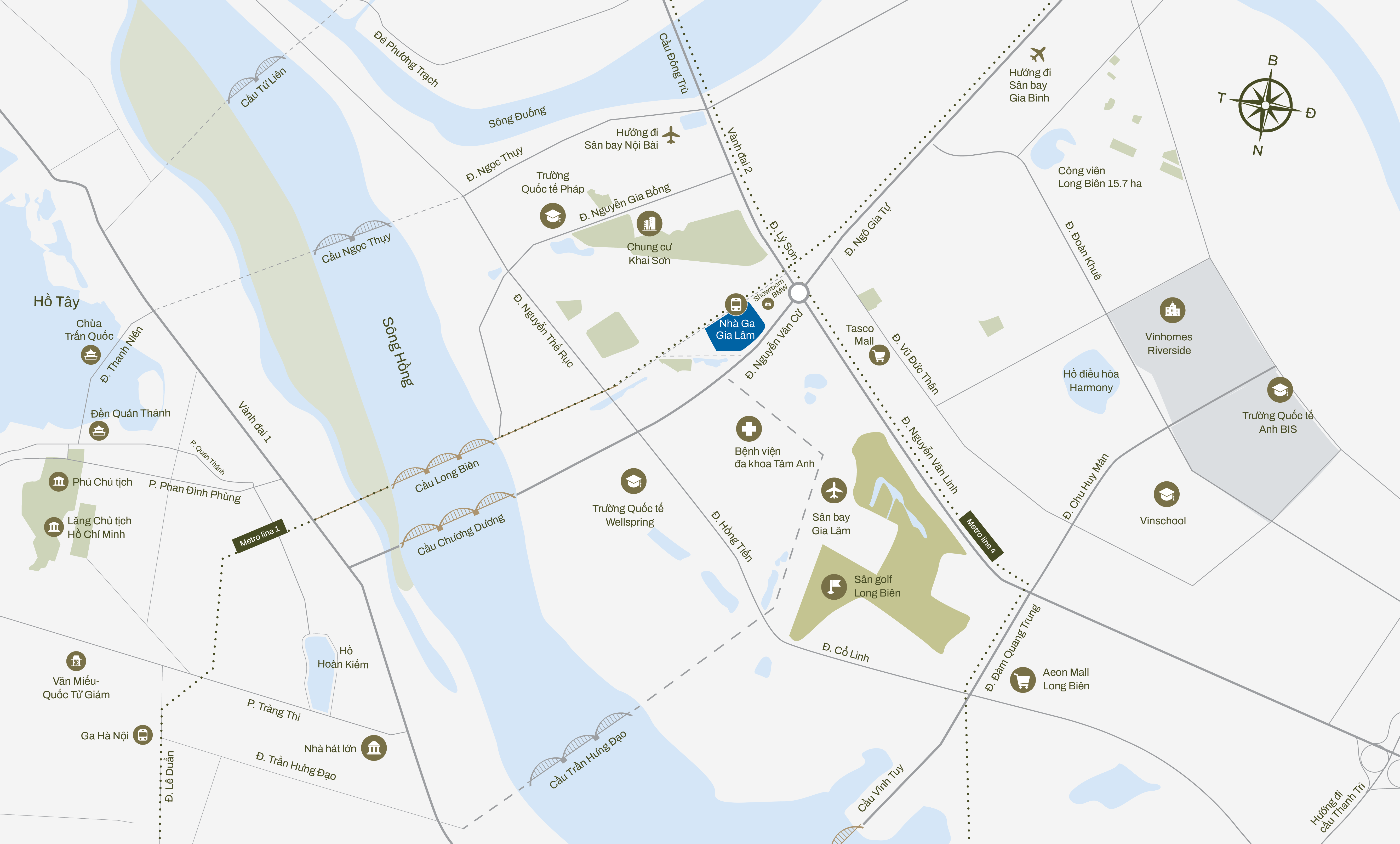 Bản đồ vị trí Hanoi ParkCentric